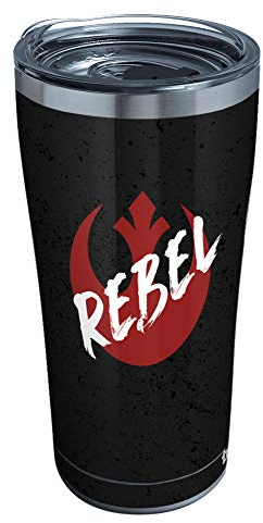 Tervis Gobelet isotherme Star Wars à triple paroi pour garder les boissons froides et chaudes, 590 ml – Acier inoxydable, Rebels
