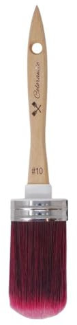 Colorantic | Oval Chalk Paint Brush for Milk Paint | Round Paint Brushes Furniture Painting | Best Soft DIY Chalky Blending Brush DIY - 2 Inch (no10)