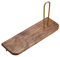 LIU- Badezimmer Toilettenpapierhalter Wandmontierte Lagerregal-Rustikales Braunes Walnussholz Goldener Raum Aluminiumgewebe-Dispenser-für Home Bauernhaus Hotel