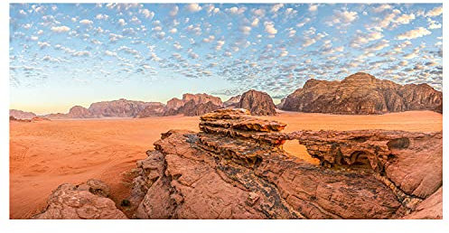 BilderKing Wandbild Wüste Wadi Rum - 110cm x 50cm Poster Glanz
