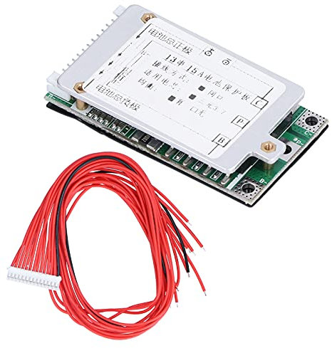 48v BMS 13s Batteriemanagementsystem 13-Zellen-Lithium-Ionen-Batteriemodul mit Kabel Gleicher Port Ternär 3.7 Schutzplatine für Elektrofahrzeuge Roller