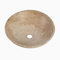 Chrocks Lavabo de salle de bain en travertin Beige