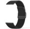 Correa de Reloj de Malla Acero Inoxidable Reemplazo Liberación Rápida Correa Reloj 20mm para Hombres y Mujeres Negro