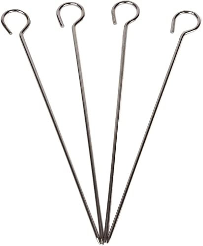 Taylor & Brown Halogen Oven Accessory 4pce Fork Set | Stainless Steel Skewers for Grilling | Spiced Chicken and Veggie Skewers | Fajita Steak Skewers for Clean Eating Summer BBQ Parties