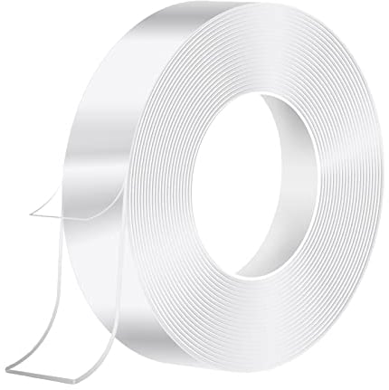HOMMAND 5m Doppelseitiges Klebeband Extra Stark Transparent, Nano Double Sided Tape, Abnehmbar Spurlos Klebeband Doppelseitig Dünn für Teppich, Foto Wand, Küche, Zuhause, Auto