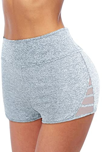 Schwarze Sport Leggings Damen, Shorts Damen Hosen Leggings Slip Compression Fahrrad Yoga Trainingshose Poledance Kleidung Gym Seamless Biker Fitness Sport Radlerhose Kurze Sporthose Leggins Kurz Boot
