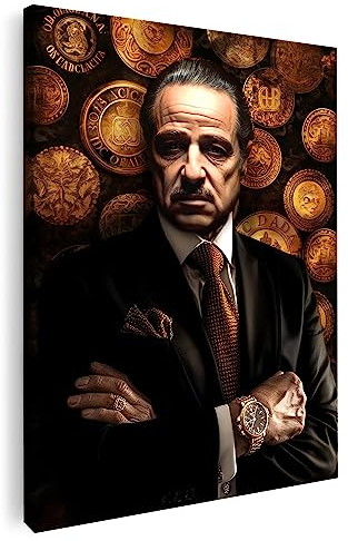 Artmazing | The Godfather Bild | Poster & Kunstdrucke | Bild Der Pate | Bild Hochformat | S Art Bilder Preise | Wandbild 80x120 | Kunstdrucke Leinwand | Bild Leinwand XXL | Poster Der Pate