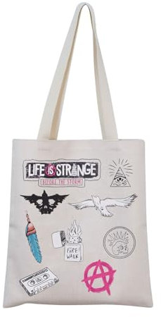 MNIGIU Life Is Strange Tragetasche Life Is Strange Merch Life Is Strange Fans Geschenk Chloe Max Liebhaber Geschenk, Life is Strange Tragetasche, Einheitsgröße