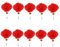 Angoily 10 Stück Papierlaternen Japanische Papierlaternen Japanische Laterne Deckendekoration Kaminlaterne Mondjahr Hängelaternen 2022 Partylaternen Frühlingsfest Hängedekoration Ölpapier