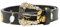 Versace Jeans Couture Damengürtel, Schwarz - Gold, Schwarz , 95 cm