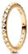 Pandora ME Bague cloutée Pyramides en métal plaqué or 14 carats avec zircones cubiques transparentes, taille 48