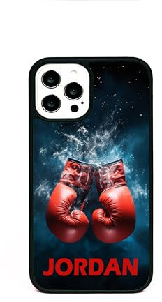 Boxing Gloves Personalised Name Surname Boxer Design Phone Case/Cover Compatible with iPhone 11 Rubber