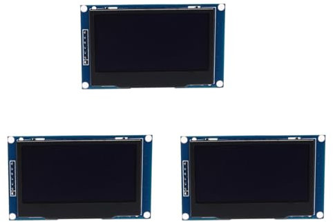 Xptieeck 3X 2,42-OLED-Display LCD-Bildschirmmodul 128X64 SPI/IIC-Schnittstelle SSD1309 Display Weiß