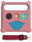 KALYCASE Etui de Protection Compatible Enceinte Merlin v1- Coque Silicone Boite a Histoire Enfants - 5 Couleurs (Dark Pink)