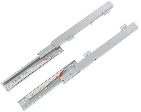 1 Paar Schubladenschienen, Schubladenauszüge Schubkastenauszug mit Soft Close System,Teleskopschiene Schubladenauszug,Unterflurführungen Bodenmontage Schubladenführungen für Die Bodenmontage (300MM)