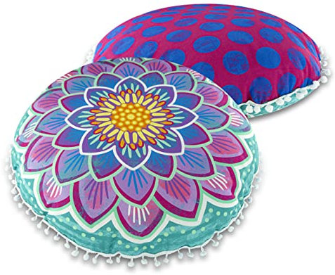 Bine Brändle - Dekokissen - Bunte Auswahl - Kissen mit Füllung - Mandalas - Bordürenliebe - Blüten - Blätter - Seerosenteich - Unterwasserwelt - Herzen - Monster - Regenbogen