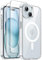 JETech 3 in 1 Magnetische Hülle für iPhone 15 6,1 Zoll mit 2 Stück Gehärtetes Glas Schutzfolie, Kompatibel mit MagSafe, Stoßfest Stoßfänger Handyhülle (Durchsichtig)