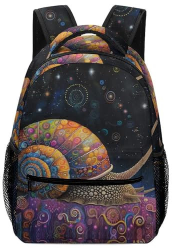 VesFy SüßE Schnecke Rucksack Tier Schultaschen Daypack Buchtasche ReiserucksäCke MäDchen Junge Kinder One Size