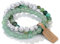 SAIBANGZI Handmade Echte Natursteinperlen Heilsteine Armband Unisex Chakren Perlenarmband, 8MM Runde Edelsteine Yoga Armbänder, Elastische Perlen Anti Stress Armband