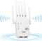 Répéteur WiFi, amplificateur WiFi, amplificateur de Signal Domestique WiFi Extender avec Double Bande 1200mbps (5GHz / 2.4GHz), répéteur WiFi avec Port Ethernet pour Une Couverture allant jusqu'à