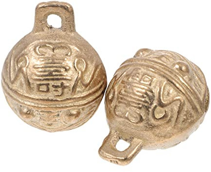 BESPORTBLE Kupferne Dekorative Glocken Für Haustiere 2 Stück Tragbare Glocken Für Hundehalsband Glocke Für Hunde Haustierglocken-set