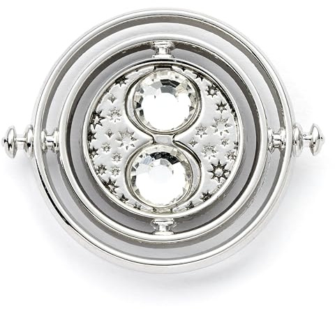 Harry Potter Silver Tone Pin Badge - Time Turner Apparel Pin