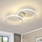 Toolight Plafon LED Techo Moderna, 42W 4725LM Lámpara de Techo Blanco Acrílico, Lamparas de Cocina Blanco Natural 4500K para Dormitorio, Salon, Comedor, Pasillo, 54CM