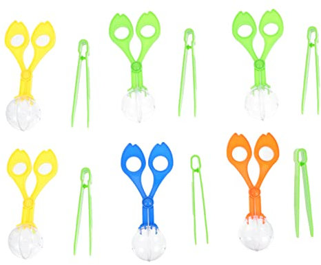 ifundom 6sätze Junge Mädchen Insekten Fangset Mit Scherenclips Und Pinzette Für Draußenaktivitäten Naturerkundungsspielzeug Aus Hochwertigem Kunststoff Für Jungen Und Mädchen