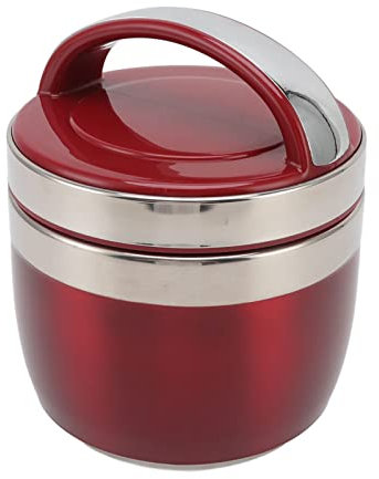 Naroote Contenedores Térmicos para Almuerzo, Lonchera Fría y Caliente, Acero Inoxidable 304, 1,5 L, Lonchera Al Vacío, Contenedor de Alimentos Aislado, Contenedores de Almuerzo Aislados