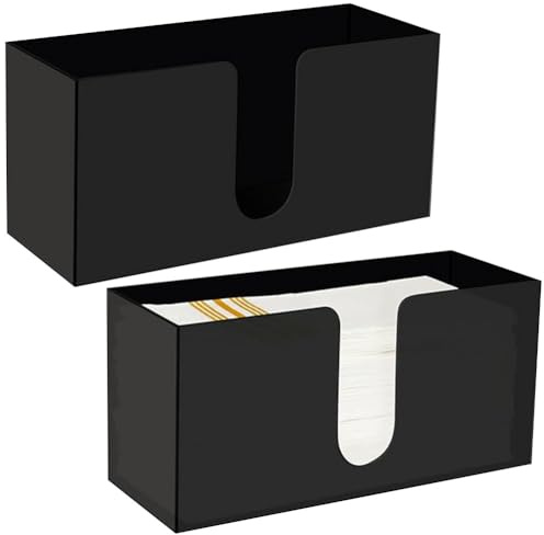 Papierhandtuchhalter Acryl Papierhandtücher Spender, 2PCS Taschentücher Box Spender, Handtuchspender für Papierhandtücher, Kosmetiktücherboxen, Taschentuchbox Papier Handtuch Spender