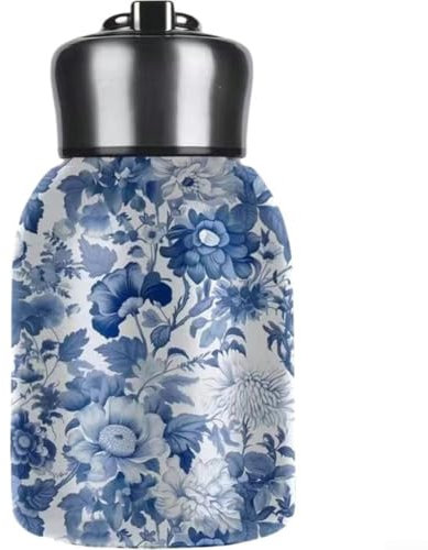 Bouteille d'eau isotherme portable en acier inoxydable, 300 ml, bouteille isotherme pour boissons chaudes et froides pour l'extérieur, les voyages, le camping (E)