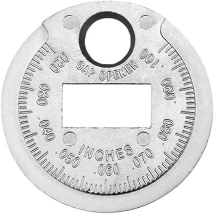 Herramienta de espacio de bujía | Medidor de brecha de tipo monedas ajustable desde 0.6-2.4 mm, tester de chispa de metal duradero | Herramienta de medición de precisión para automóviles, motocicletas