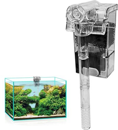 Filtro per Acquario - Filtro per Vasca Pesci - Filtro Esterno Leggero e Potente per Gamberi, Tartarughe e Pesci d'Acquario