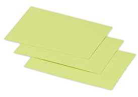 Clairefontaine 21240C - Packung mit 25 Karten Pollen 70 x 95 mm, Miniformat, 210g, ideal für Einladungen und Korrespondenz, Knospengrün, 1 Pack