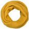 styleBREAKER Unisex Feinstrick Schal, einfarbiger Loop Schlauchschal, Feinripp Winter Strickschal, Loopschal 01018112, Farbe:Gelb