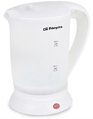 Orbegozo KT 4500 - Hervidor de Agua, 0,5 litros, 2 Tazas Incluidas, 700 W
