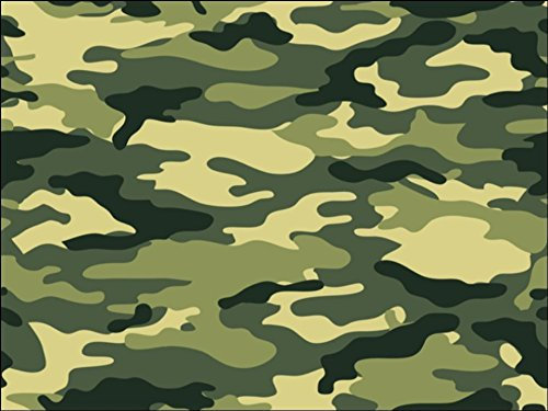 A4 Army Green Camouflage Print Icing Sheet Cake Topper Edible Decoration