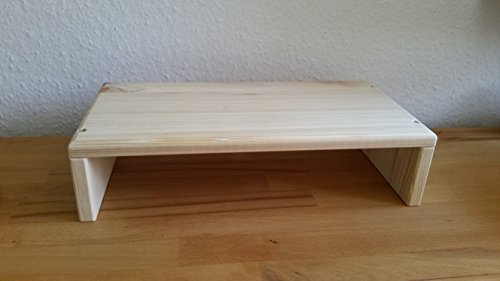 Schwarzwald-Holzstube Monitorerhöhung Bildschirmerhöhung Kiefer 40x20x10cm