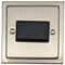 Satin Nickel Fan Isolator Switch (Black Switch) - TSN69B