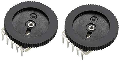 uxcell 16x2mm ohm wahlkegel lautstärkerad duplex potentiometer b103 10k-2pcs