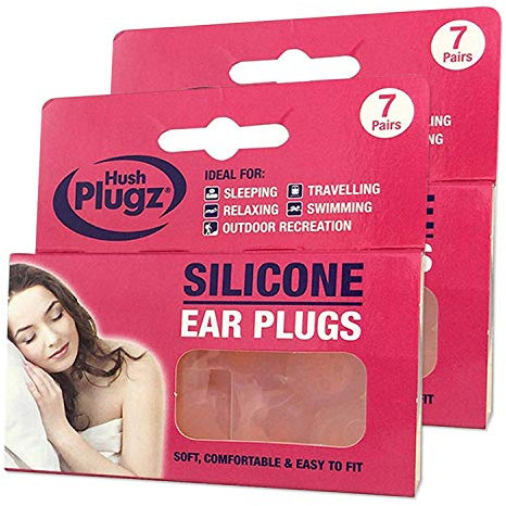 Hush Plugz Silicone Earplugs (2 Packs)