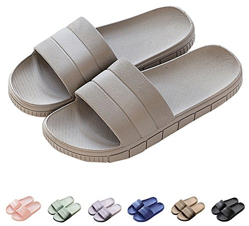 Ciabatte da mare Uomo & Donna & Coppia, fascetta larga, Pantofola Sandalo tipo ciabatta perfetto per l'estate, Grigio, EU 42/43 (270mm)
