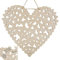 Gästebuch XL Blessing Heart 47x43 cm Holz Herz für Hochzeit, Taufe, Konfirmation, Kommunion und Geburtstage