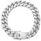 Einsgut Hip Hop Armband, vergoldet, Hip Hop Iced Out Diamant, Armband kubanische Gliederkette von Miami für Männer und Frauen, Kristallmetall, Länge 20 cm, Kristallmetall, longueur 20 centimètres,