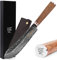 YOUSUNLONG Cuchillo de carnicero Pro Cuchillo de chef 8 pulgadas - Japonés VG10 Damasco - Mango de madera de nogal