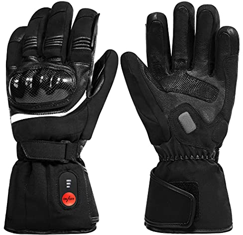 Beheizte Handschuhe, beheizte Motorradhandschuhe, wasserdicht und Winddicht, zum Reiten, Motorradfahren, Skifahren, Jagen, Angeln, Reiten, Radfahren, Camping, Wandern