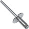 AERZETIX - C48265 - Lot de 100 Rivets aveugles Ø4.8x10mm à tête large 14mm - DIN 7337 C - rivet pop à rupture de tige - en aluminium/acier