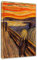 Pixxprint Edvard Munch - Der Schrei I, Weiß, Größe: 60x40cm, Leinwandbild, fertig gespannt, Wandbild, Dekoration, Kunstdruck, kein Poster