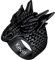 U7 Herren personalisiert Punk Ring Schwarz Chinesische Drache Ring Vintage Lóng Design Statement Ring Biker Rapper Modeschmuck Accessoire für Geburtstag(Ring Größe 57)
