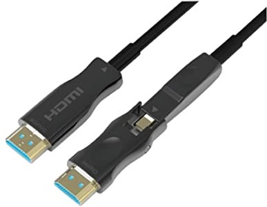 Cavo hdmi aoc in fibra con adattatore 30m